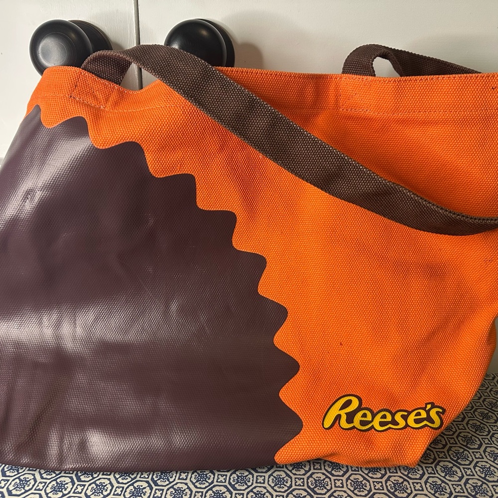 Reese's Orange & Brown Tote Bag